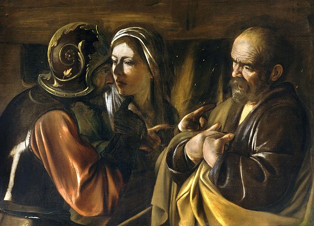 Denial of St Peter Caravaggio