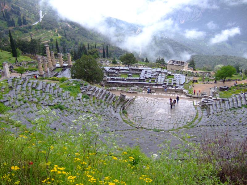 Delphi Greece, Gulf of Corinth, Temple of Apollo, Flood Geology Challenge