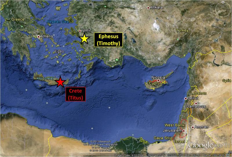 Titus and Timothy, Google Earth